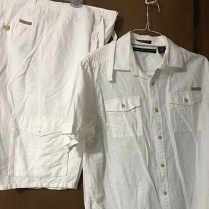 Sean John Linen Shirt & Shorts